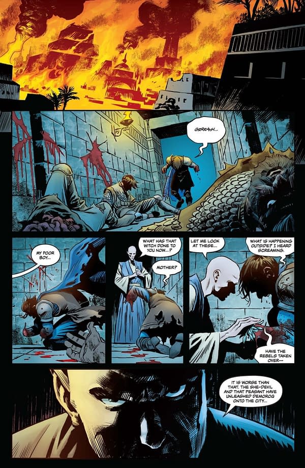 Interior preview page from Red Sonja: She-Devil with a Sword #5