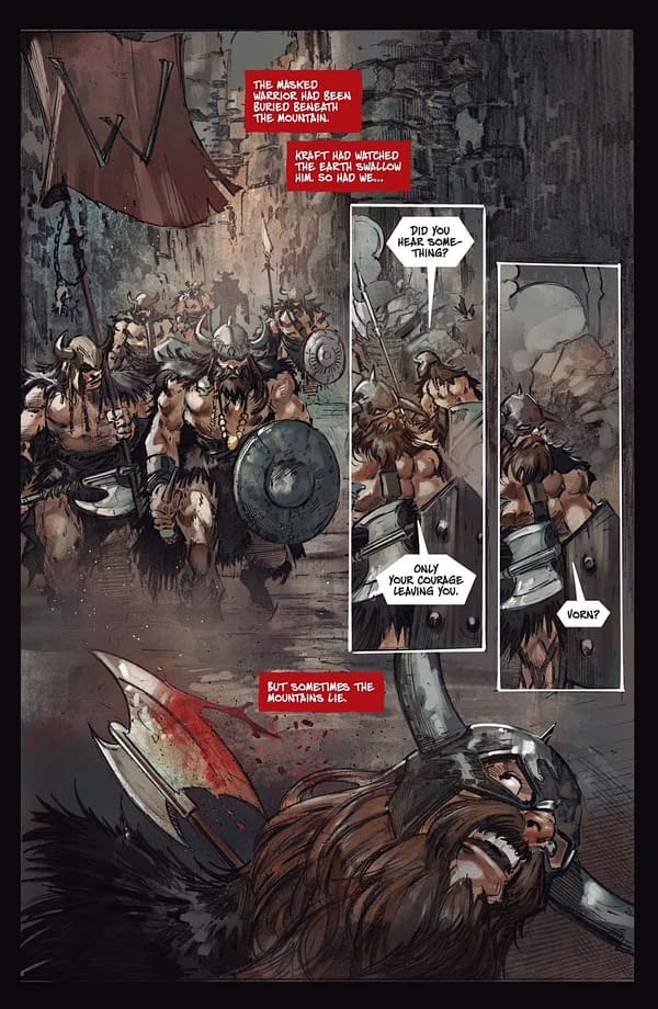 Interior preview page from Fire and Ice: Darkwolf #4