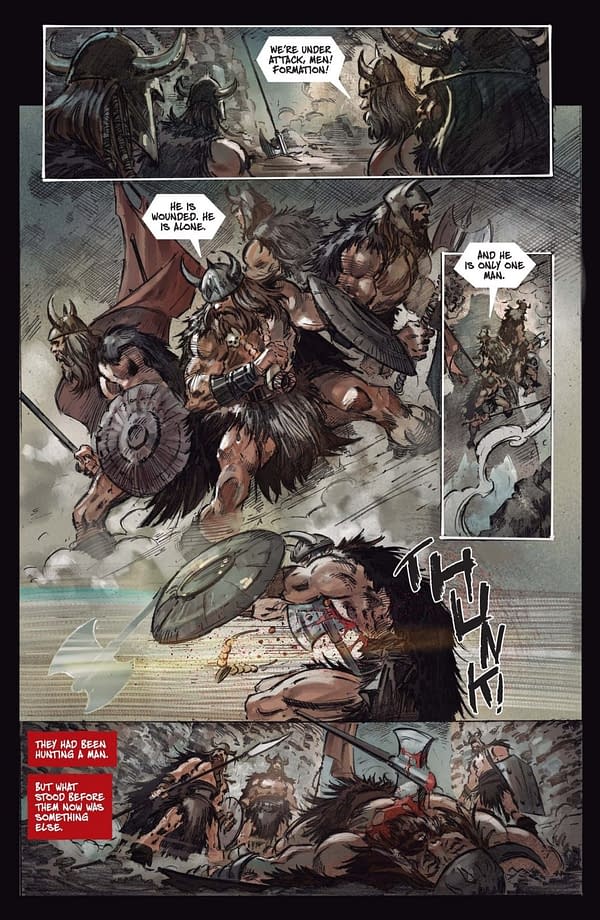 Interior preview page from Fire and Ice: Darkwolf #4