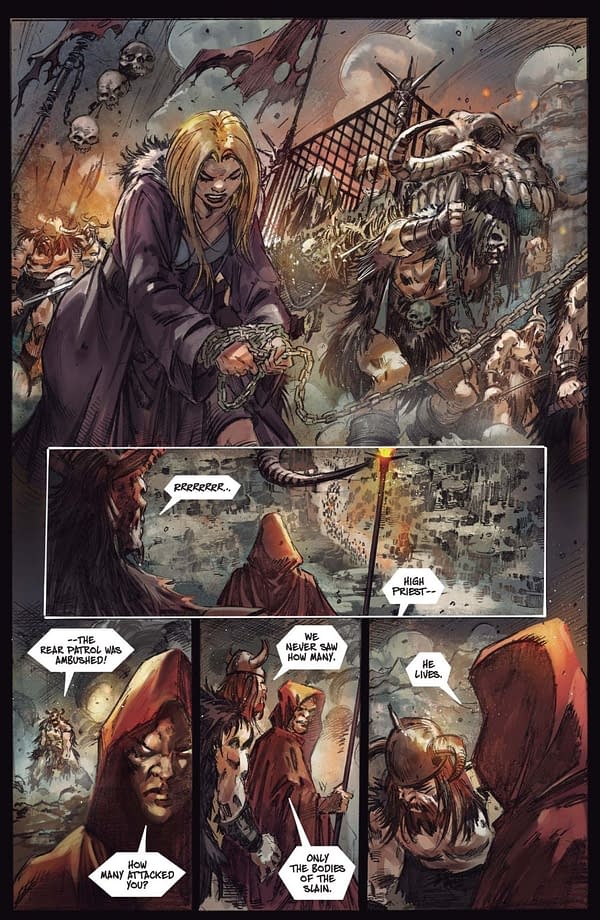 Interior preview page from Fire and Ice: Darkwolf #4