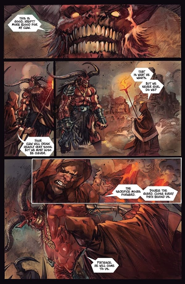Interior preview page from Fire and Ice: Darkwolf #4