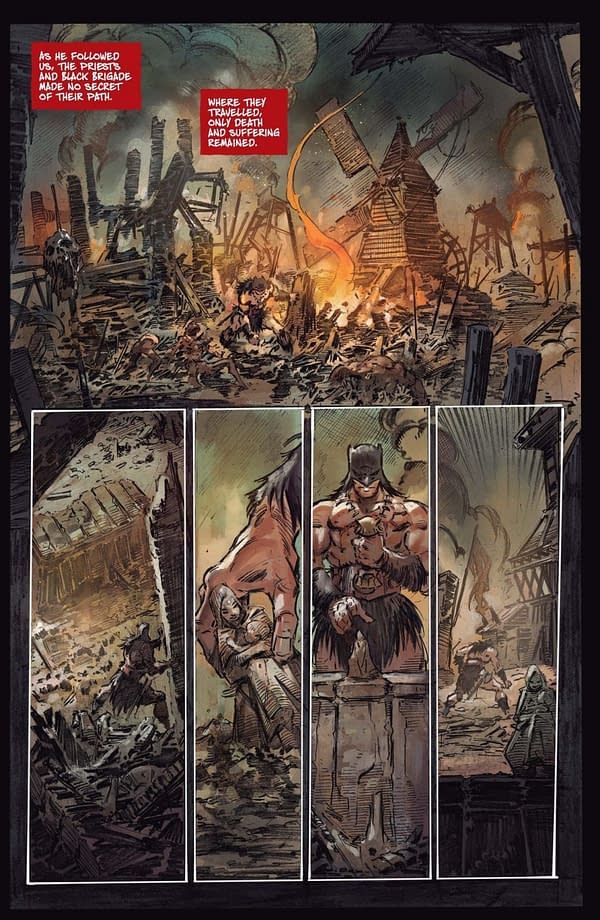Interior preview page from Fire and Ice: Darkwolf #4