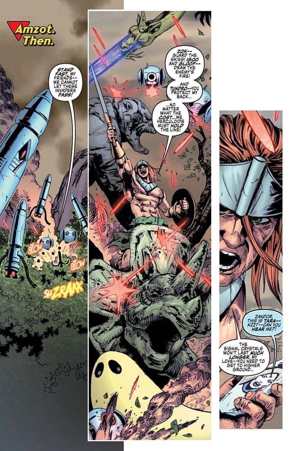Interior preview page from Space Ghost vs. The Herculoids #2