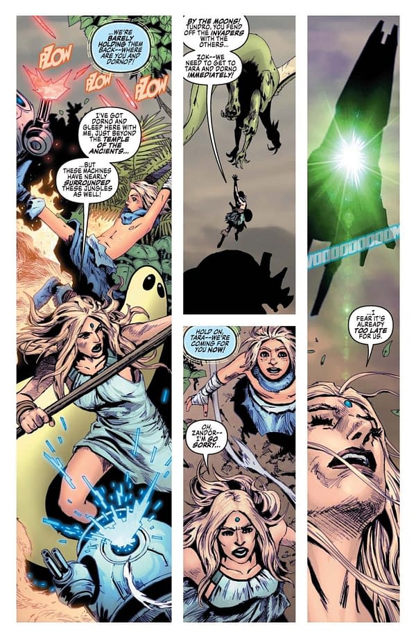 Interior preview page from Space Ghost vs. The Herculoids #2