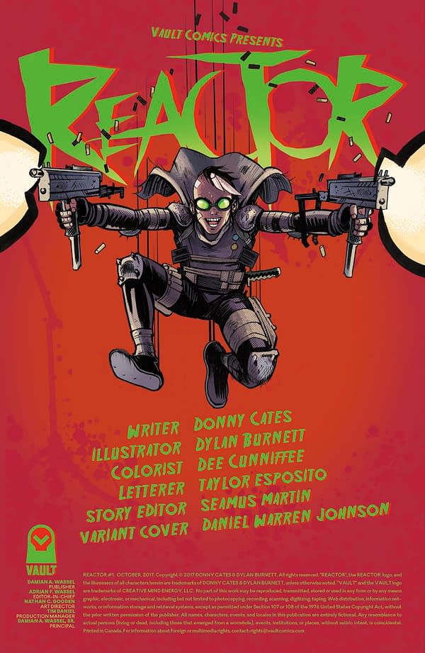 Open The Vault For Hallowe'en: Your First Look Inside Donny Cates And Dylan Burnett's Reactor #1