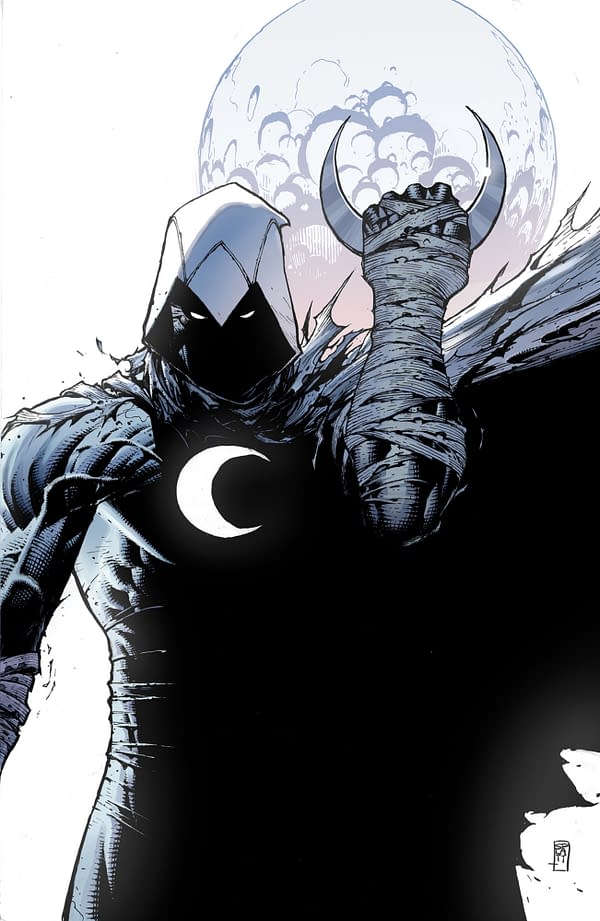 Cover image for MOON KNIGHT: FIST OF KHONSHU #1 STEPHEN PLATT VIRGIN VARIANT