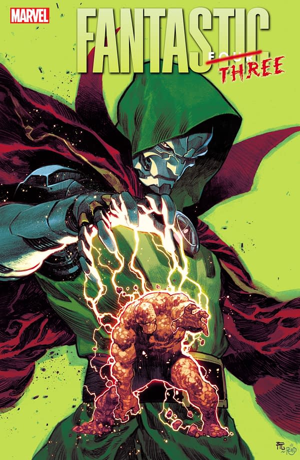 Cover image for FANTASTIC FOUR #30 DIKE RUAN FOIL VARIANT [DOOM]