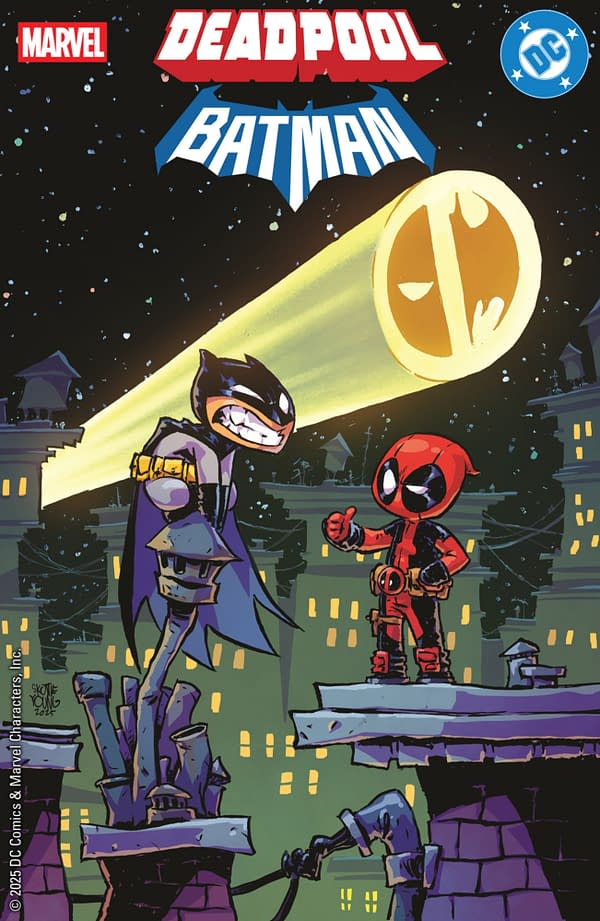 Cover image for MARVEL/DC: DEADPOOL/BATMAN #1 SKOTTIE YOUNG VARIANT