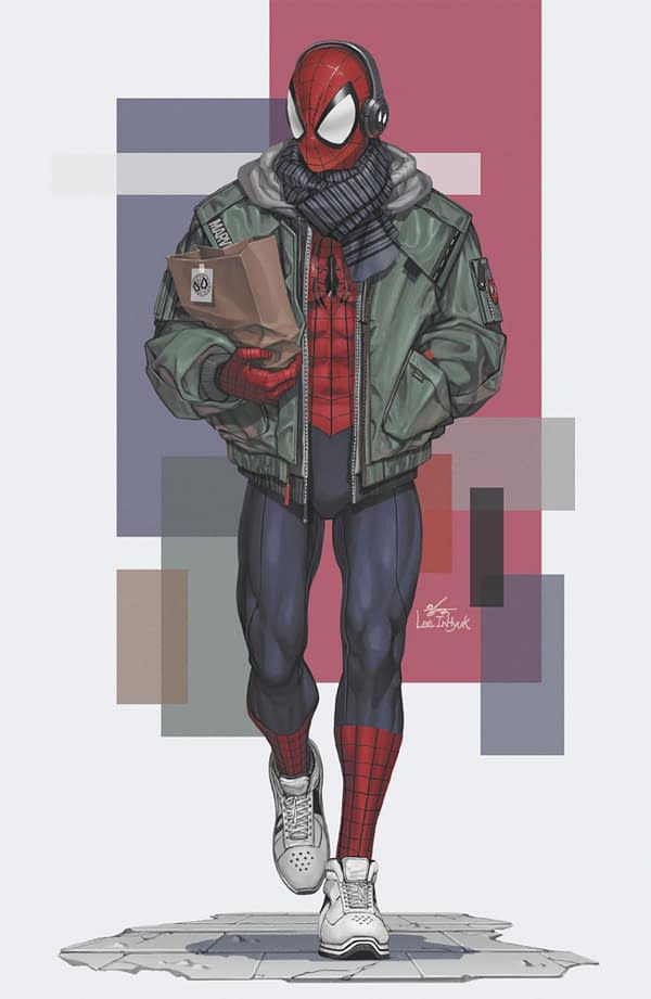 Cover image for AMAZING SPIDER-MAN #15 INHYUK LEE STREET-VERSE VIRGIN VARIANT