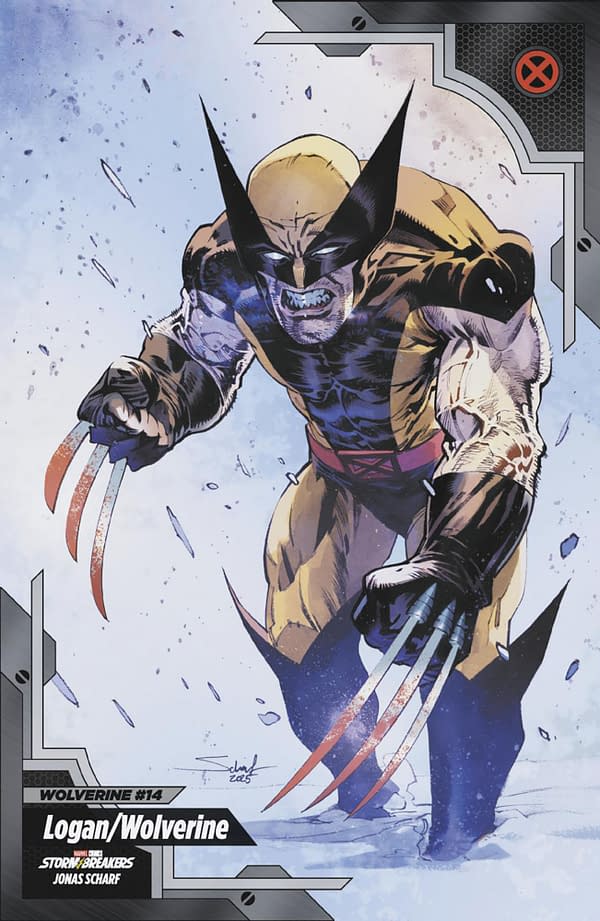 Cover image for WOLVERINE #14 JONAS SCHARF X-MEN TRADING CARD VARIANT