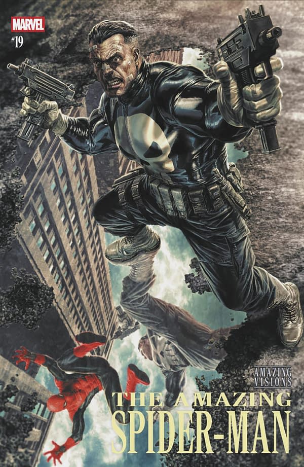 Cover image for AMAZING SPIDER-MAN #19 LEE BERMEJO AMAZING VISIONS VARIANT