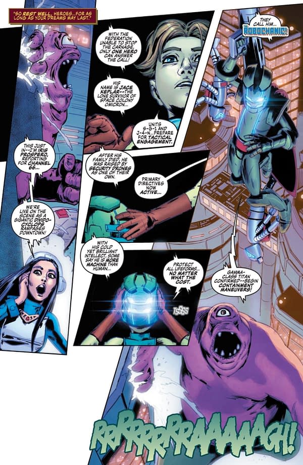 Interior preview page from Space Ghost #9