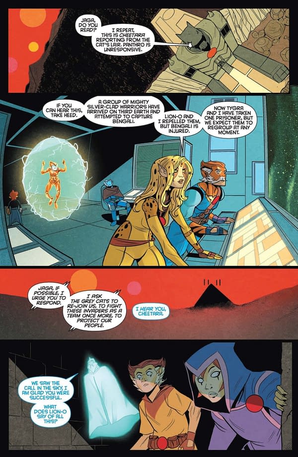 Interior preview page from ThunderCats x SilverHawks #3