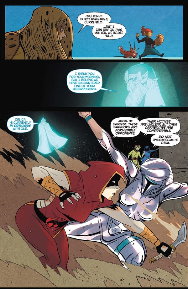Interior preview page from ThunderCats x SilverHawks #3