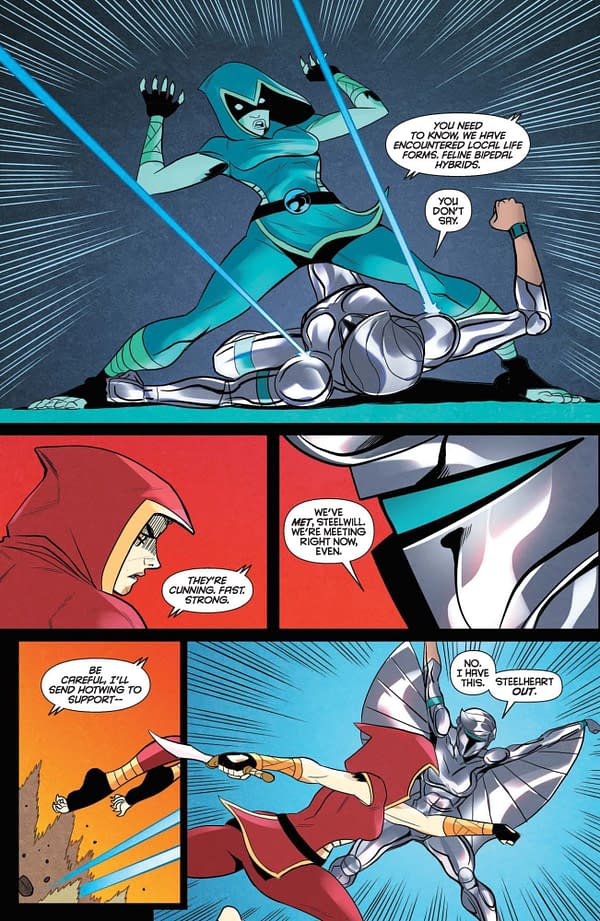 Interior preview page from ThunderCats x SilverHawks #3