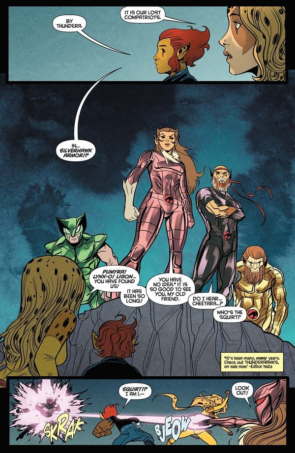 Interior preview page from ThunderCats x SilverHawks #5
