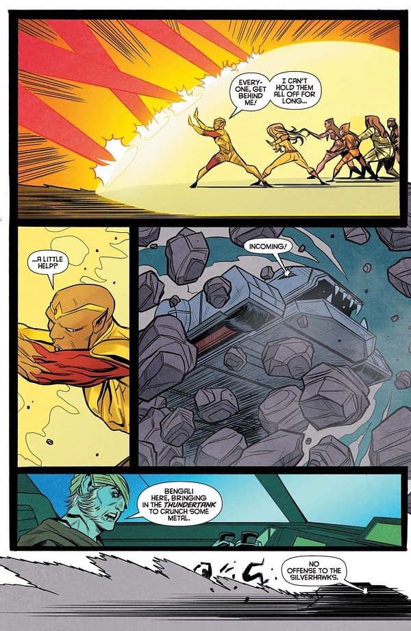 Interior preview page from ThunderCats x SilverHawks #5