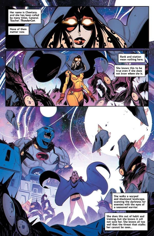 Interior preview page from ThunderCats: Cheetara #1