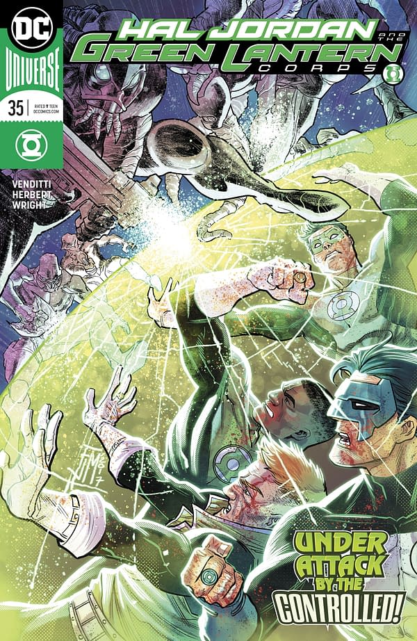 Hal Jordan and the Green Lantern Corps #35 cover by Francis Manapul