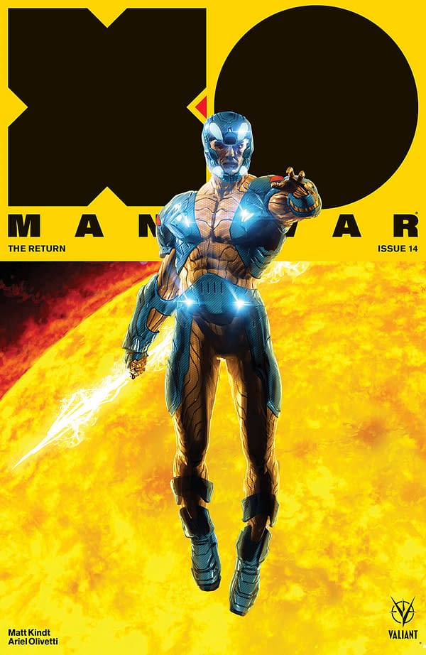 X-O Manowar Returns to Earth: Valiant Entertainment April 2018 Solicits