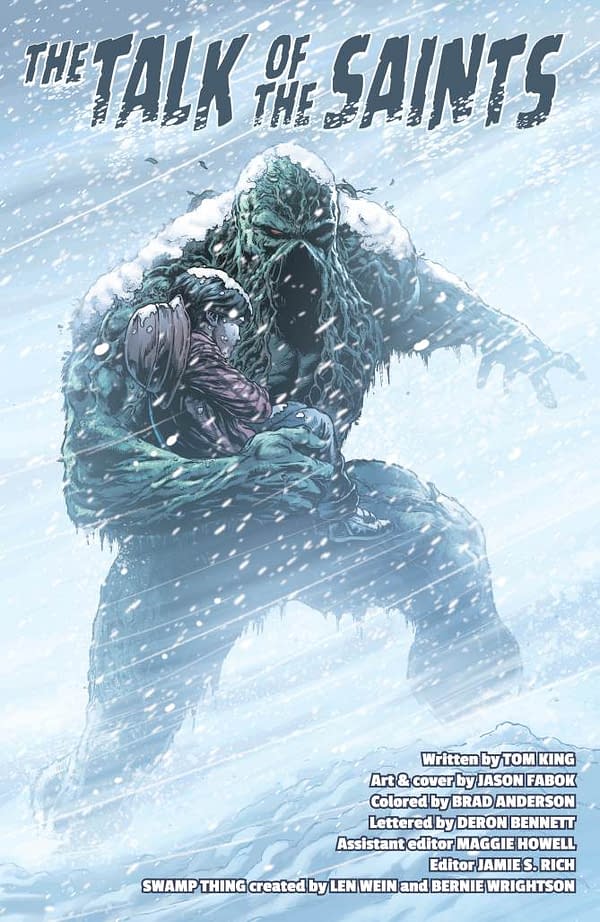 Swamp Thing Winter Special #1 art by Jason Fabok and Brad Anderson