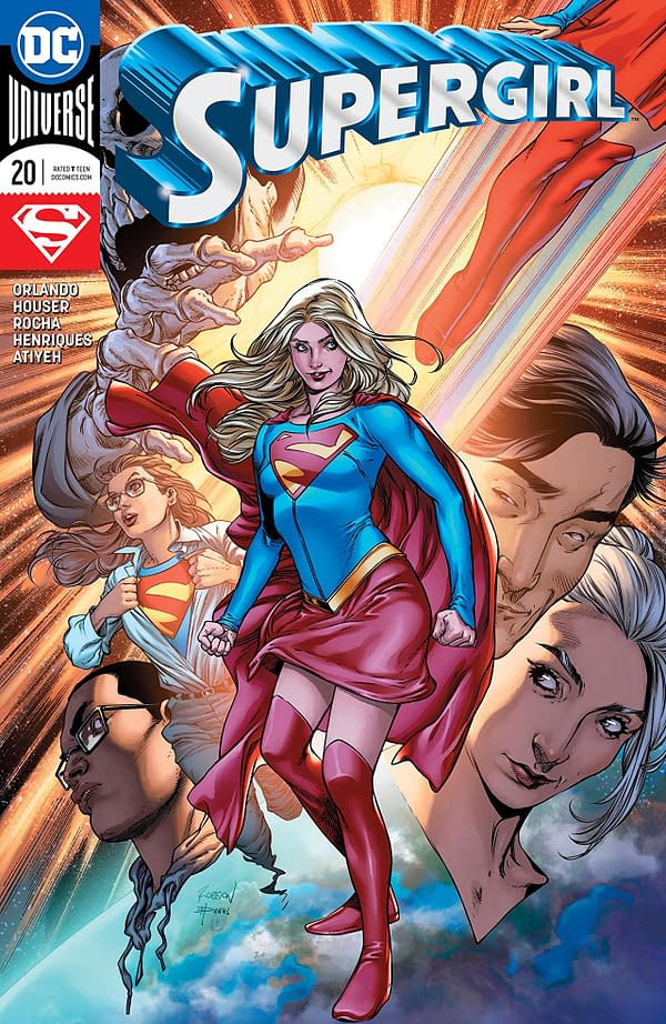 Supergirl #20 cover by Robson Rocha, Daniel Henriques, and Robson Rocha