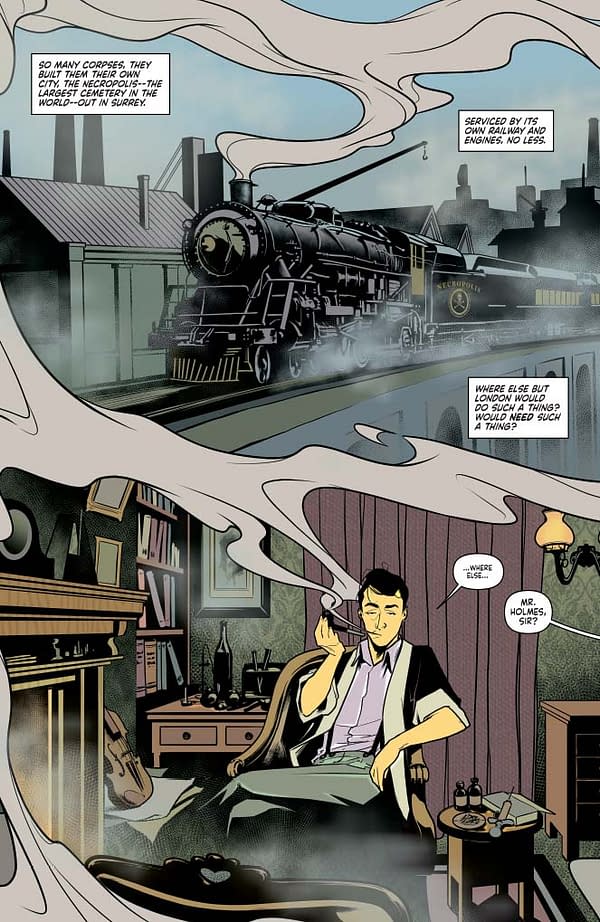 Writer's Commentary &#8211; Leah Moore Talks Sherlock Holmes: The Vanishing Man #1