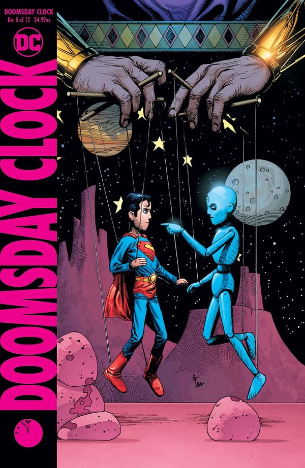 It's Superman vs. Dr Manhattan in November's Doomsday Clock