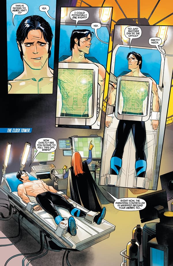 What's Nightwing Doing with Vicki Vale's Lipstick on His Face?