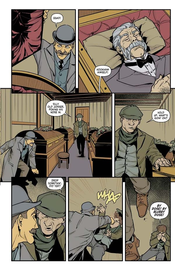 Leah Moore's Writer's Commentary for Sherlock Holmes: The Vanishing Man #4