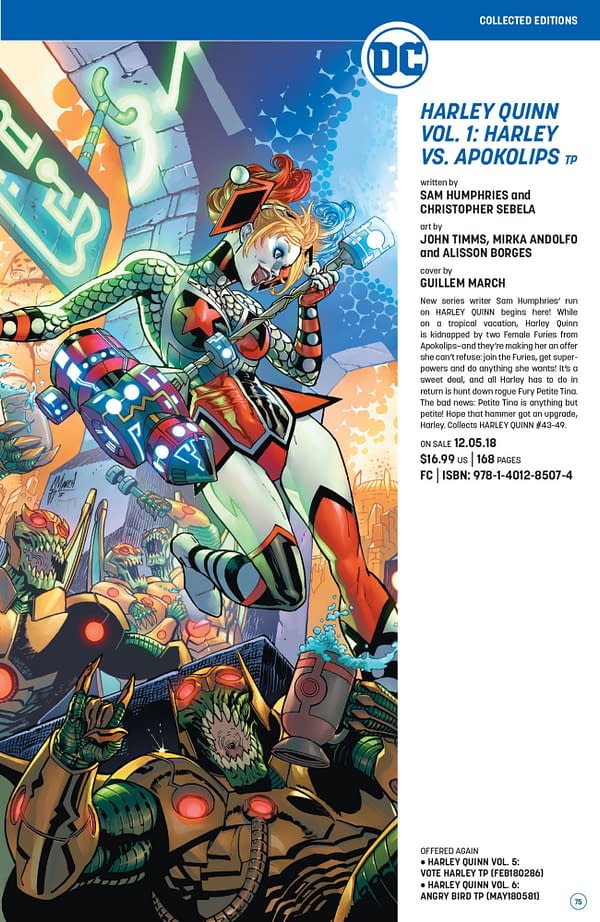 The Full DC Comics Catalogue for November 2018