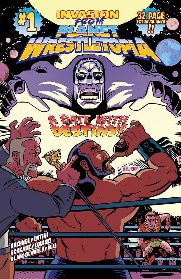 Invasion From Planet Wrestletopia Jobs to Starburns Industries Press at Rose City Comic-Con