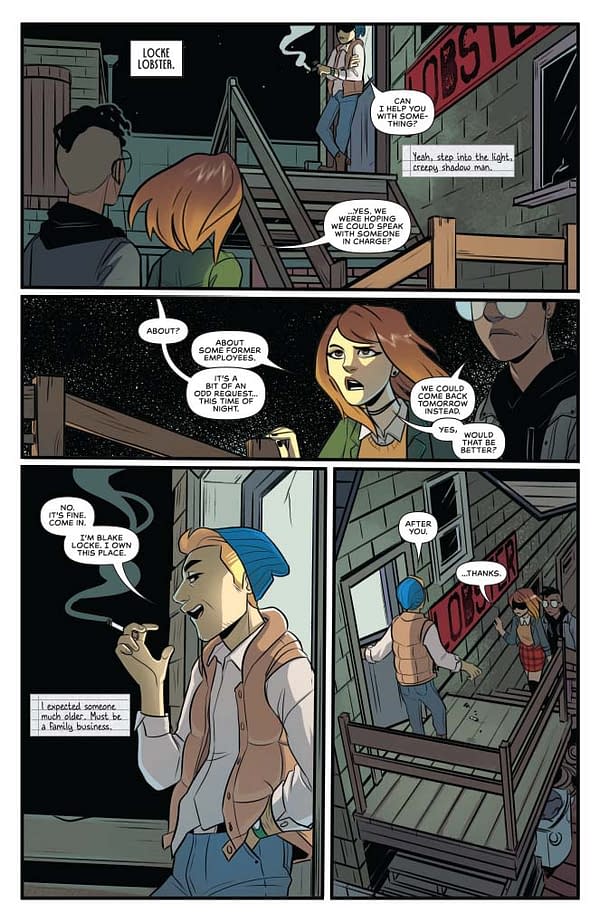 Kelly Thompson's Writer's Commentary on Nancy Drew #4 Begins With a Duff First Page&#8230;