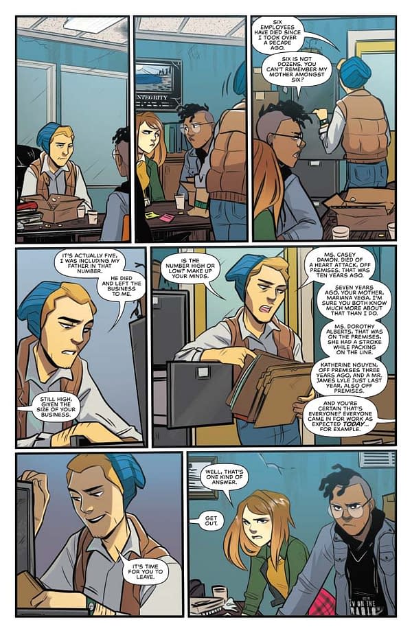 Kelly Thompson's Writer's Commentary on Nancy Drew #4 Begins With a Duff First Page&#8230;