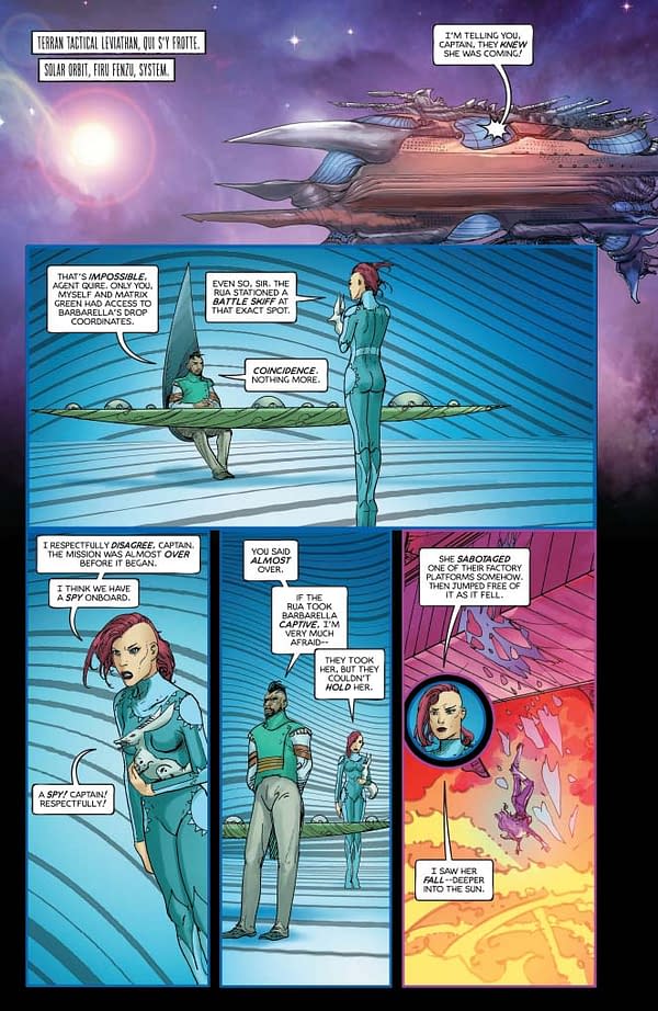 Mike Carey's Writer's Commentary on Barbarella #10