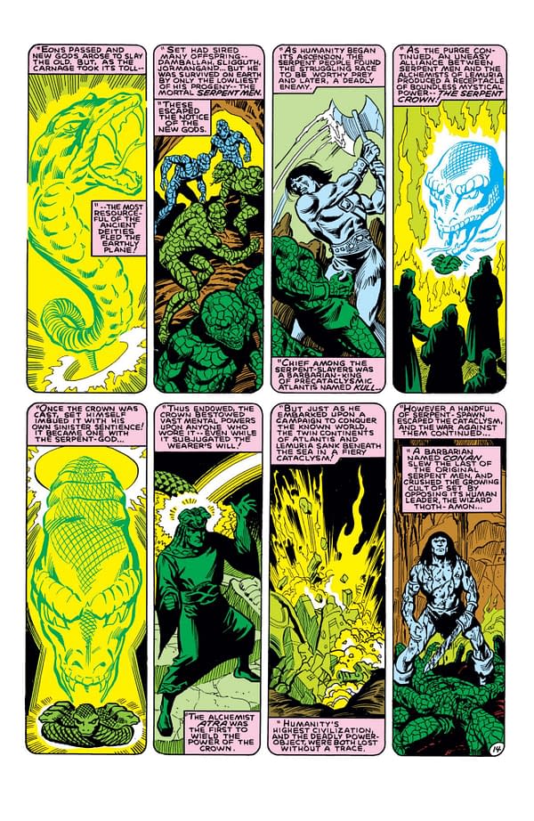 The history of the Serpent Crown from Marvel Team-Up Annual #5