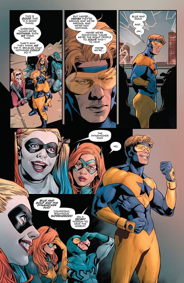 Heroes In Crisis #9 Will Show Us What Happened to Booster Gold, Blue Beetle, Black Canary and Harley Quinn