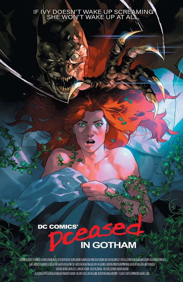 Poison Ivy Gets Freddy Kruegered in #DCeased #1 Variant by Yasmine Putri