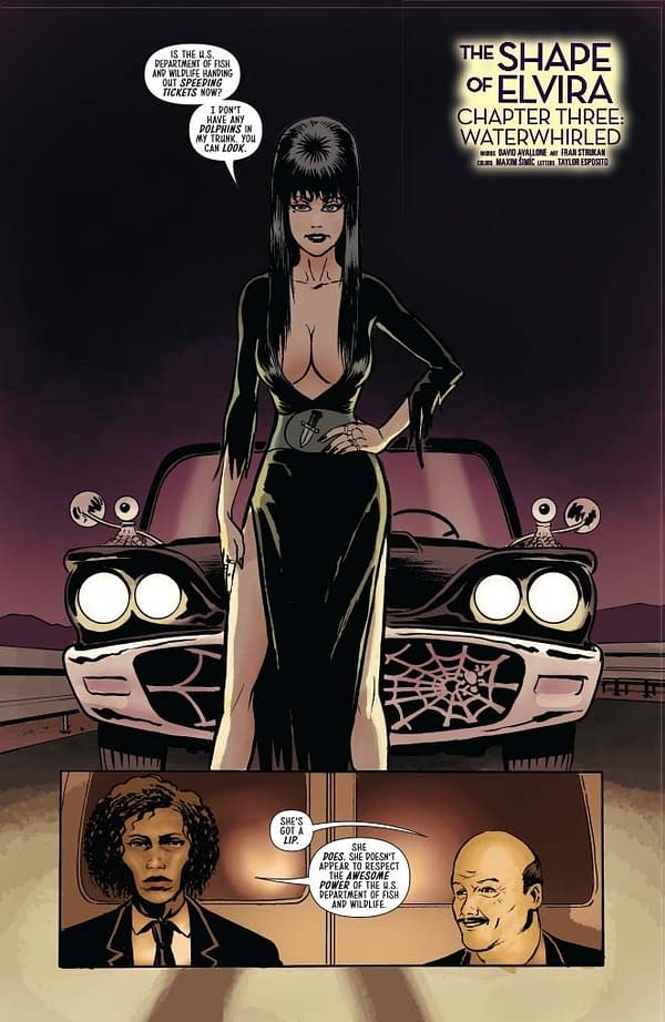 David Avallone's Writer's Commentary on The Shape Of Elvira #3
