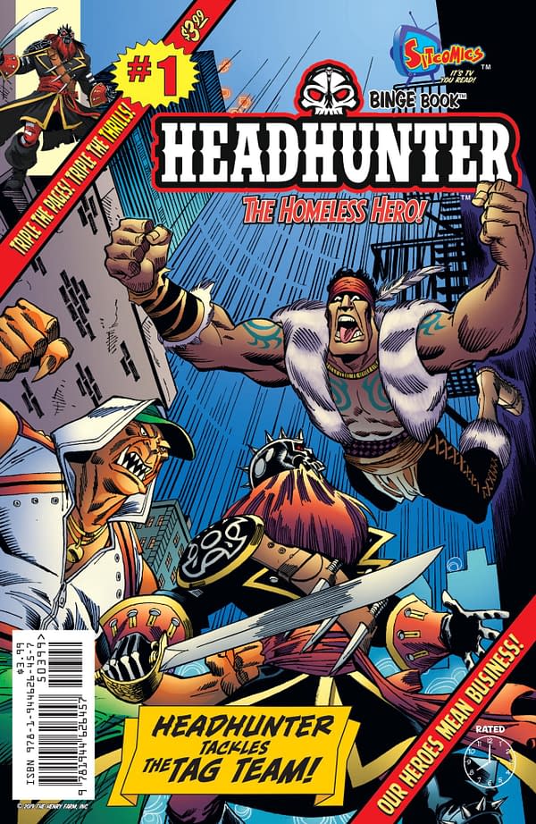 Free On Bleeding Cool: The First 19 Pages of Headhunter  #3 – Will a Homeless, Super-Powered Vigilante Make a Good Dad?