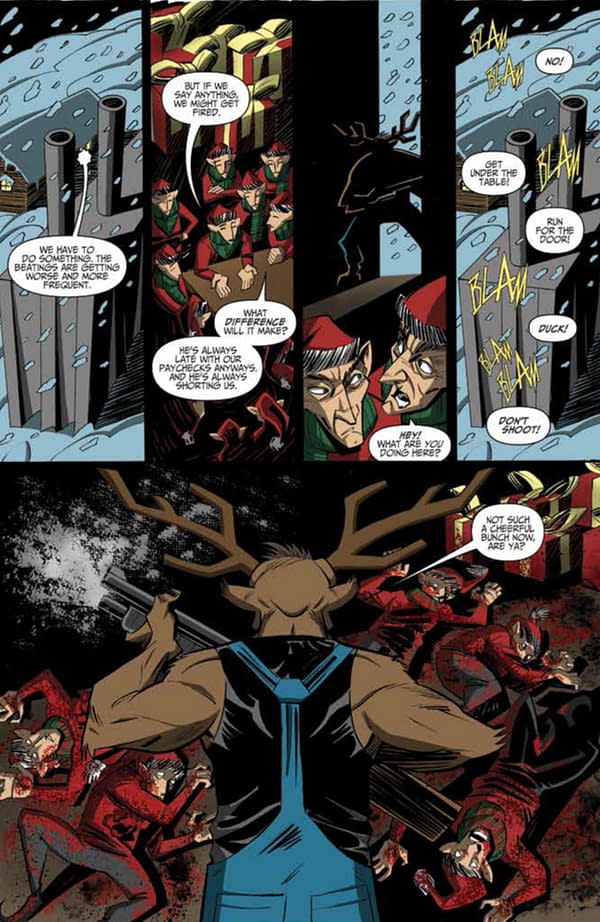 Previewing Action Lab's "Chainsaw Reindeer" Massacre Comic In Time For Christmas