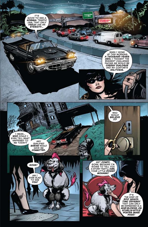 DAVID AVALLONE on ELVIRA: MISTRESS OF THE DARK #9