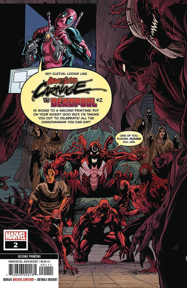 Absolute Carnage #1 Gets a Fifth Printing and 16 Marvel Comics Go Back to the Press