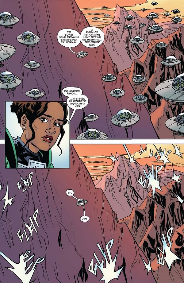 Jeff Parker's Writer's Commentary on Warlord Of Mars Attacks #4 &#8211;
