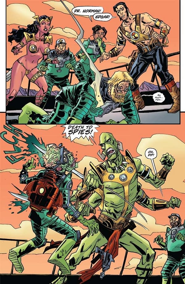 Jeff Parker's Writer's Commentary on Warlord of Mars Attacks #5