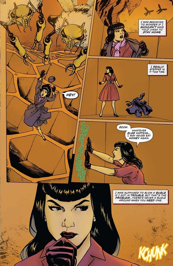 David Avallone#s Writer's Commentary on Bettie Page Unbound #7