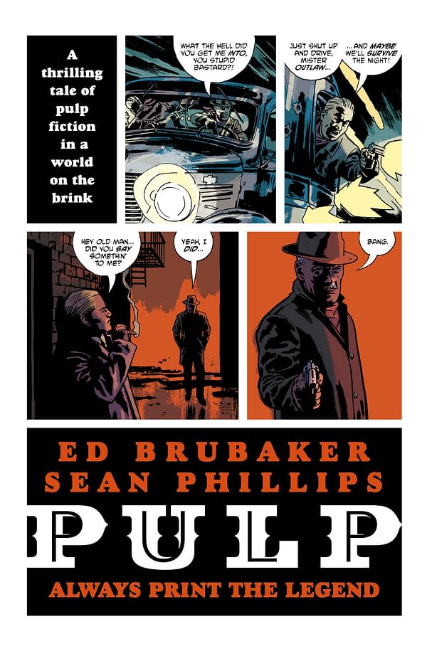 A Proper, Actual, Movie-Style Trailer (In Comics Form) For Ed Brubaker and Sean Phillips' Pulp