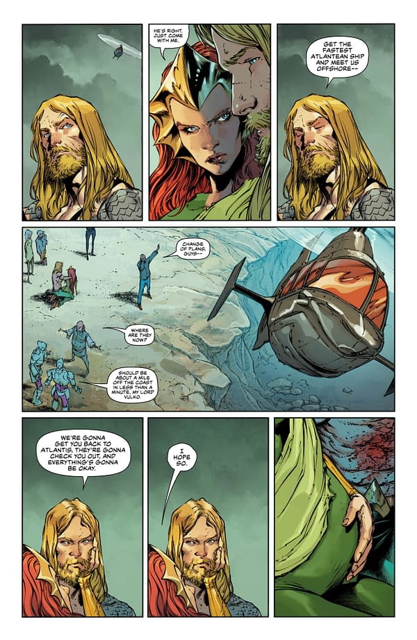 Mera's Pregnancies Encounters Complications in Aquaman #57 [Preview]