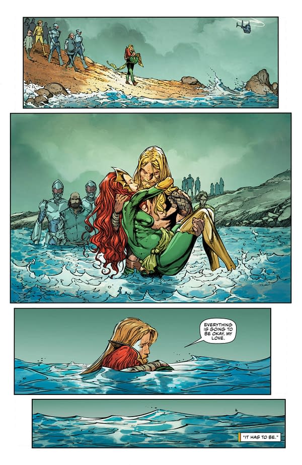 Mera's Pregnancies Encounters Complications in Aquaman #57 [Preview]