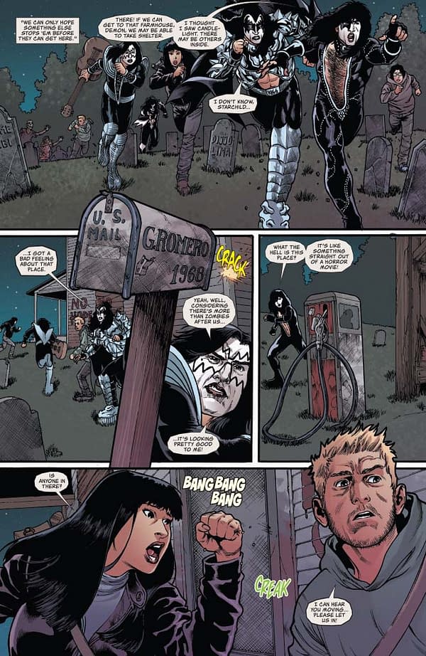 Ethan Sacks' Writer's Commentary on Kiss: Zombies #3 &#8211; Land Of The Dead Meet Footloose